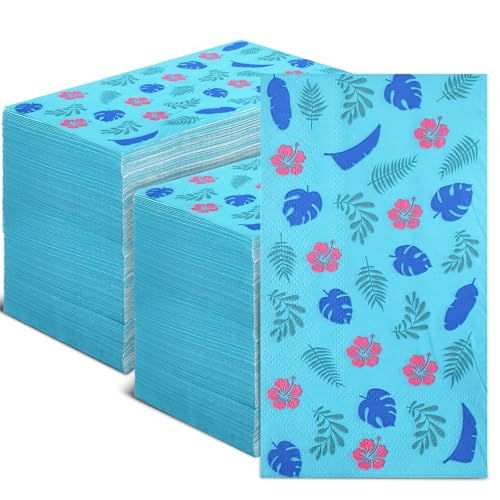 Servilletas de papel Eersida para fiesta de cumpleaños y decoración hawaiana con 120 unidades