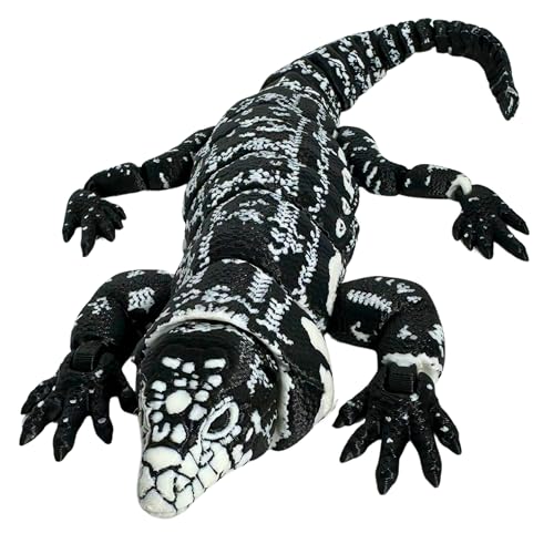 3D Tegu Replica with Articulating Limbs & Movable Tail
