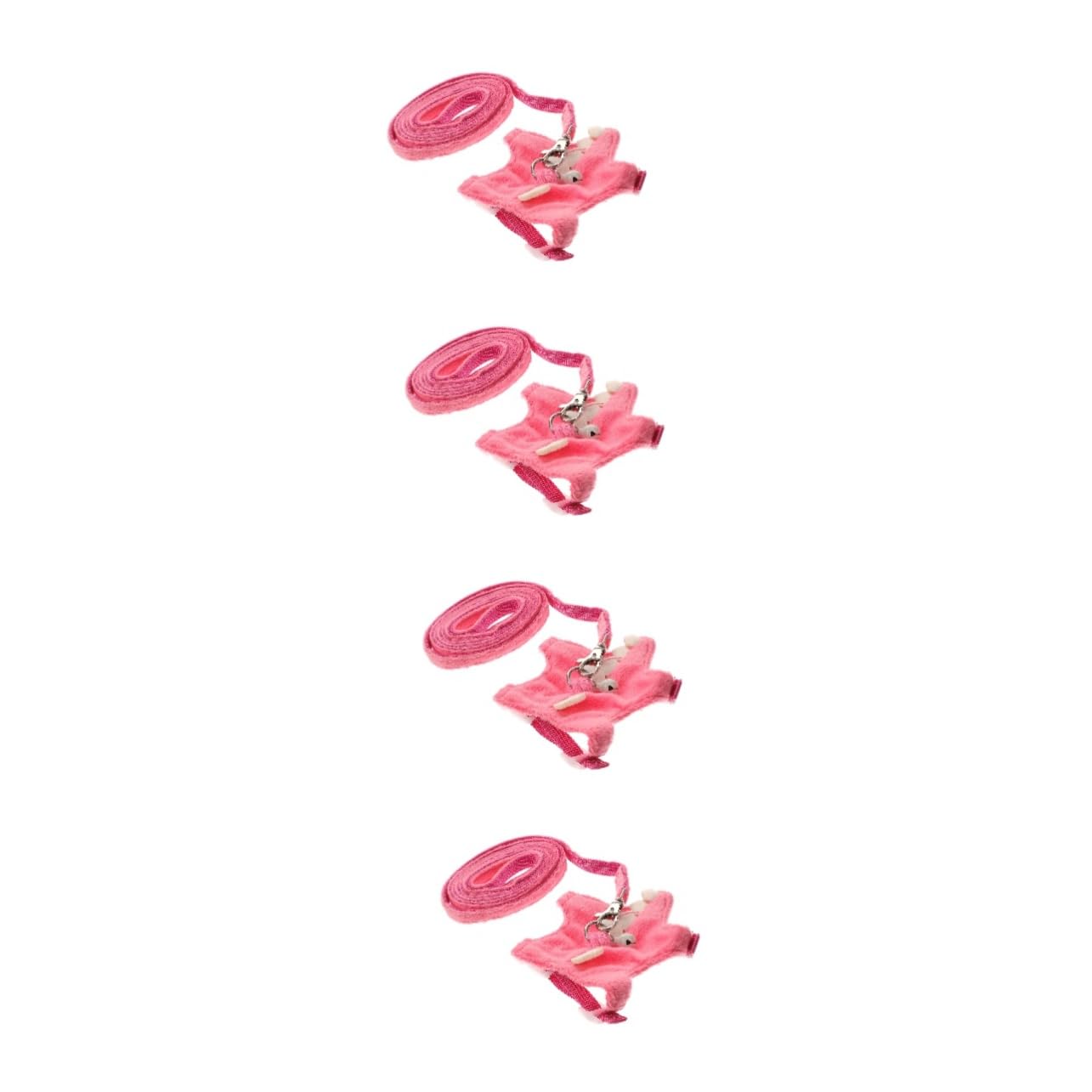 Beavorty 4 Pezzi Ferret Traction Leash Vest - Kit Guinzaglio Per Piccoli Animali Domestici Escape Per Passeggiate Sicure