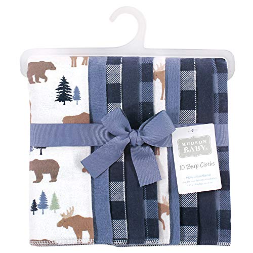 Image of Hudson Baby Baby Flannel Burp Cloths