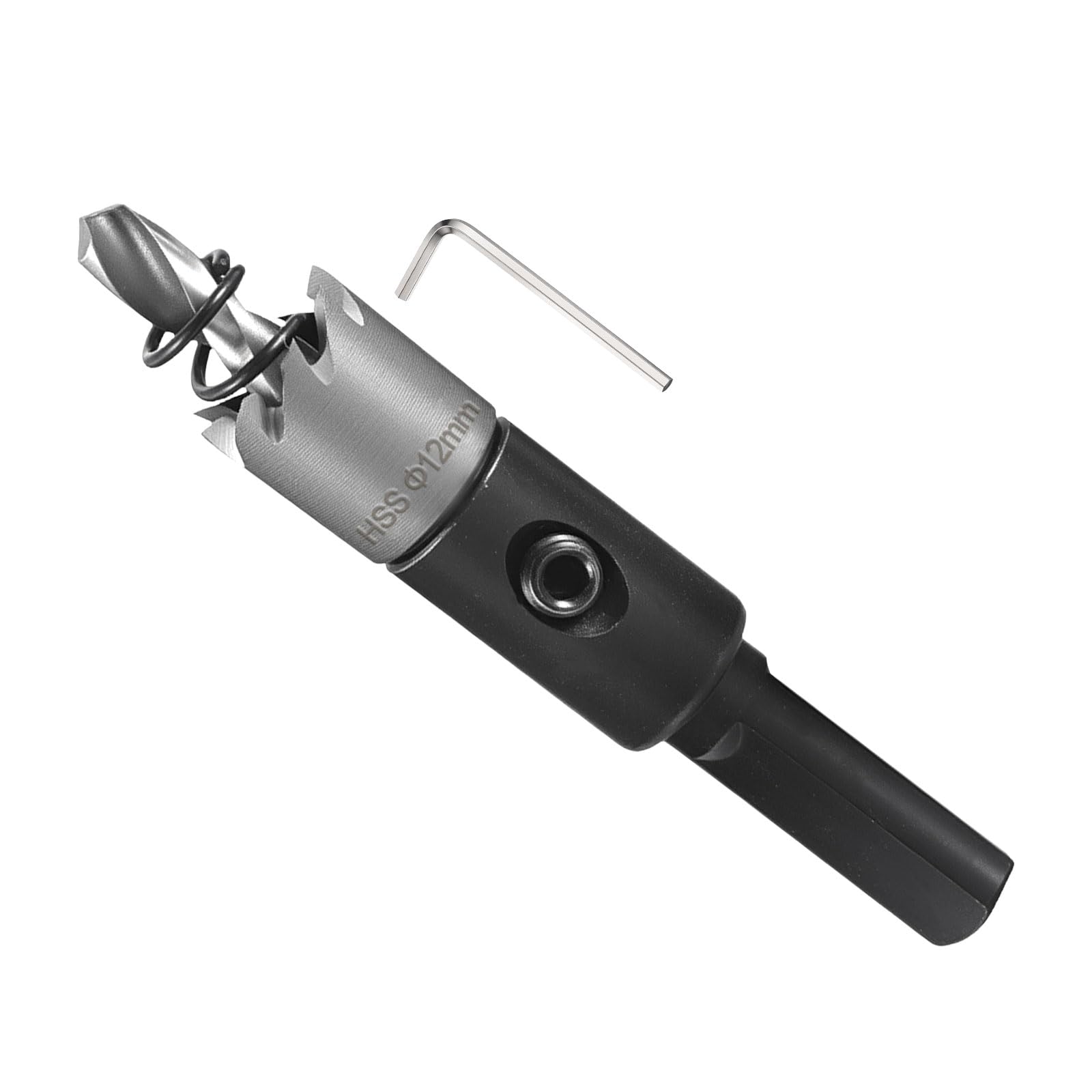 METALLIXITY Hole Saw 12mm (15/32"), 4241 High Speed Steel Hole Cutter with Center Drill Bit