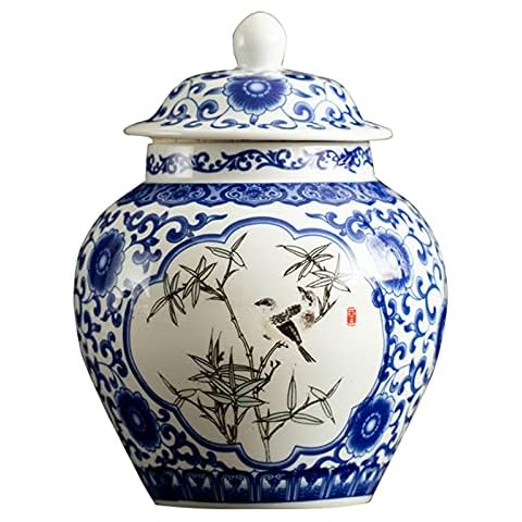 fanquare Handmade Blue and White Ginger Jar Cover