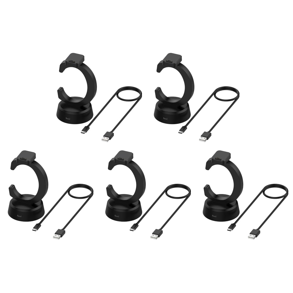 5 pezzi di supporto di ricarica per Xplora X6 Play / X6 Pro smartwatch, docking magnetico a forma di C con cavetto, supporto di sostituzione per caricabatterie orologio e accessori