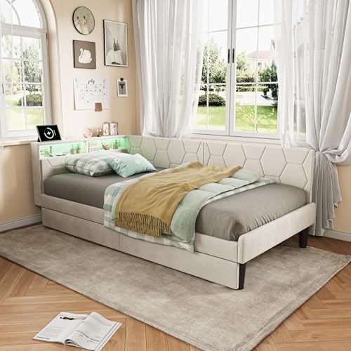 Cama individual 90 x 200 con 2
