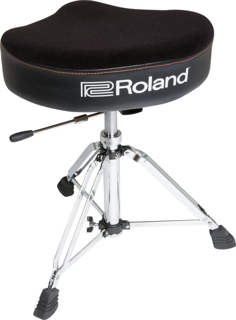 Roland Hydraulic Saddle Drum Throne - Velours Top - Soft Foam