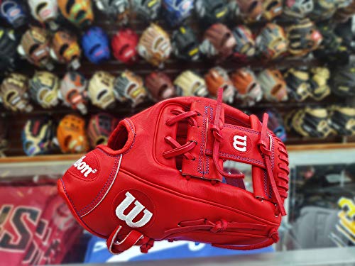 Wilson A2000 Baseball Rht Infield Glove Series - Exclusive Edition (11.5 Inches, Red) #TOP3