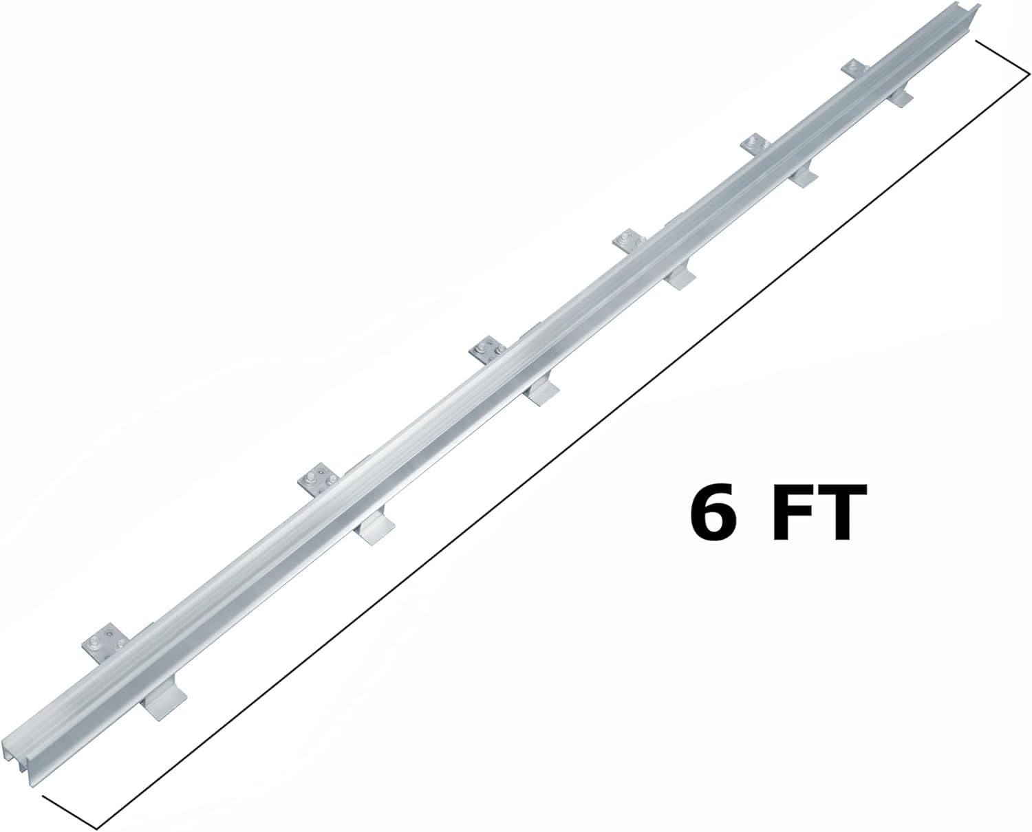 ColorBar Metal Roof Snow and Ice Guards, Heavy Duty Aluminum Screw Down Snow Rails 6ft kit