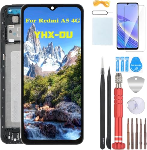 Kit écran LCD sur châssis pour Xiaomi Redmi A5 4G avec verre trempé