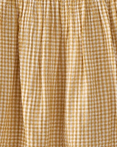 Little Planet Baby & Toddler Girls' Organic Dress, Gold Plaid,4T #TOP3