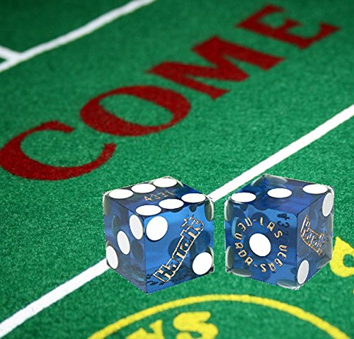 Authentic Las Vegas & Nevada Casino Table-Played Craps Dice 19Mm - Randomly Bundled Pairs #TOP2