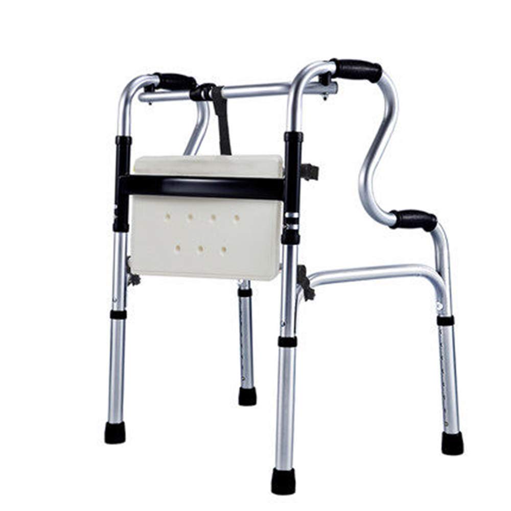 Andador para Silla De Ruedas, Andador con Muletas para Personas Mayores, Equipo De Entrenamiento De Rehabilitación, Taburete De Bastón Liviano, Andador Multifunción con Ruedas/Sin,Wheeled