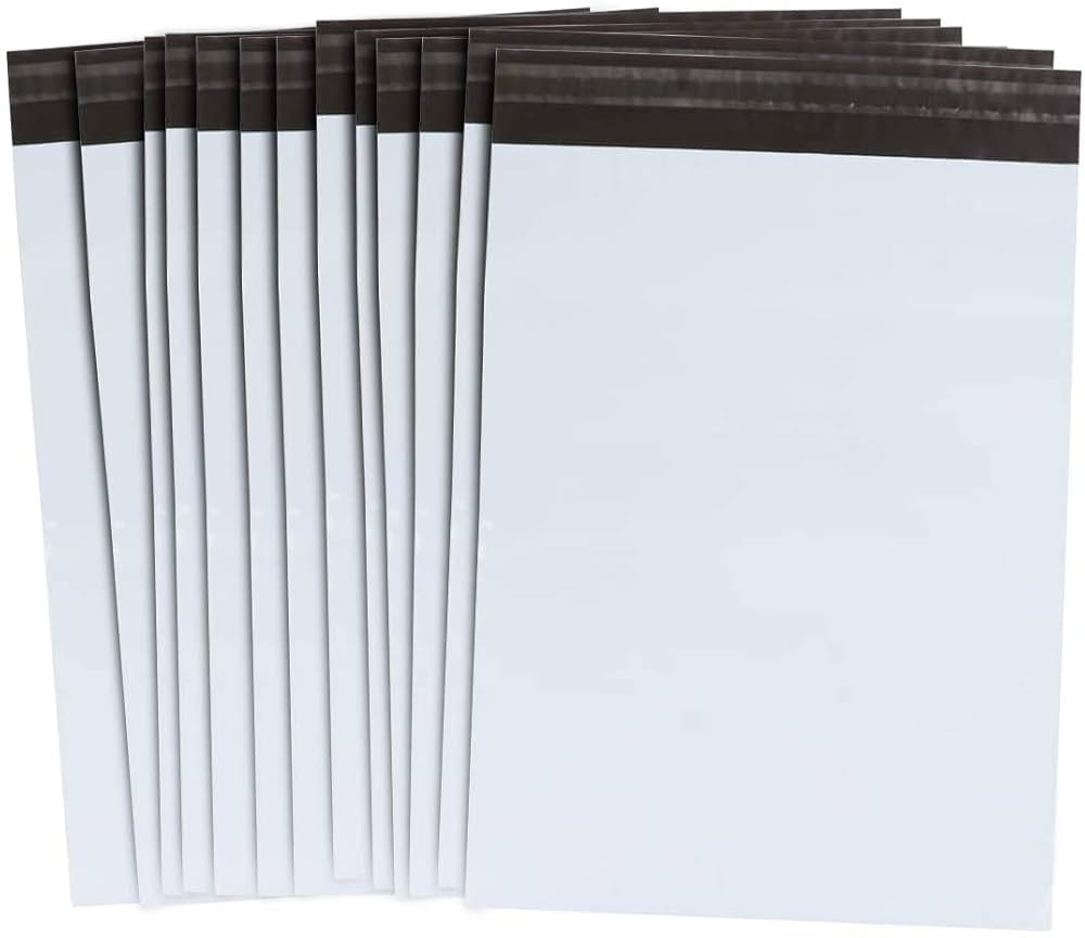 100 Mailing Bags Poly Self Seal Postal Bag 12''x15.5'' (305 X 380mm) Postage Bags Parcel Bag Plastic Mailing Bags Assorted Mailers Posting Shipping Post Parcel Package Bags