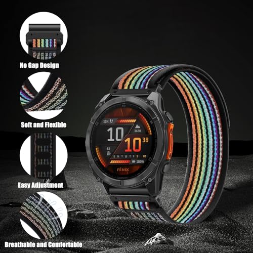 Correa Quickfit Nylon 26mm Compatible Garmin Fenix 8 miniatura 2