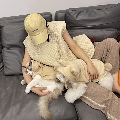 Mesheen Dog Sweaters For Small Dogs Made Of Skin Friendly Soft Double Face Fleece Keep Your Pet Cozy, Adorable Puppy Coat Use Cute Bear Ears Hooded Design… #TOP2