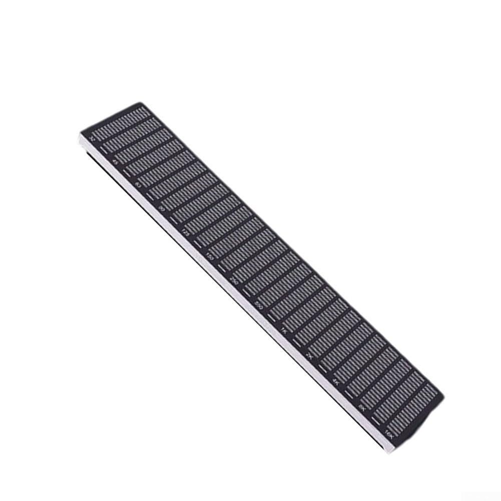 ReachMall Barra luminosa reattiva al suono con microfono Lampada ritmica musicale 25 cm audio per analizzatore di spettro per luci da palcoscenico per feste a casa nero