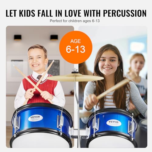 Vevor DRUM SET SH-002-BL Kids Drum Set, 5-Piece thumb #3