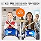 VEVOR Schlagzeugset für Kinder, 5-teilig, Anfänger-Schlagzeugset mit Bass-Toms, Snare, Standtrommel, verstellbarem Thron-Becken, Hi-Hat-Pedal und Zwei Paar Drumsticks, Schlagzeugset für Kinder, blau