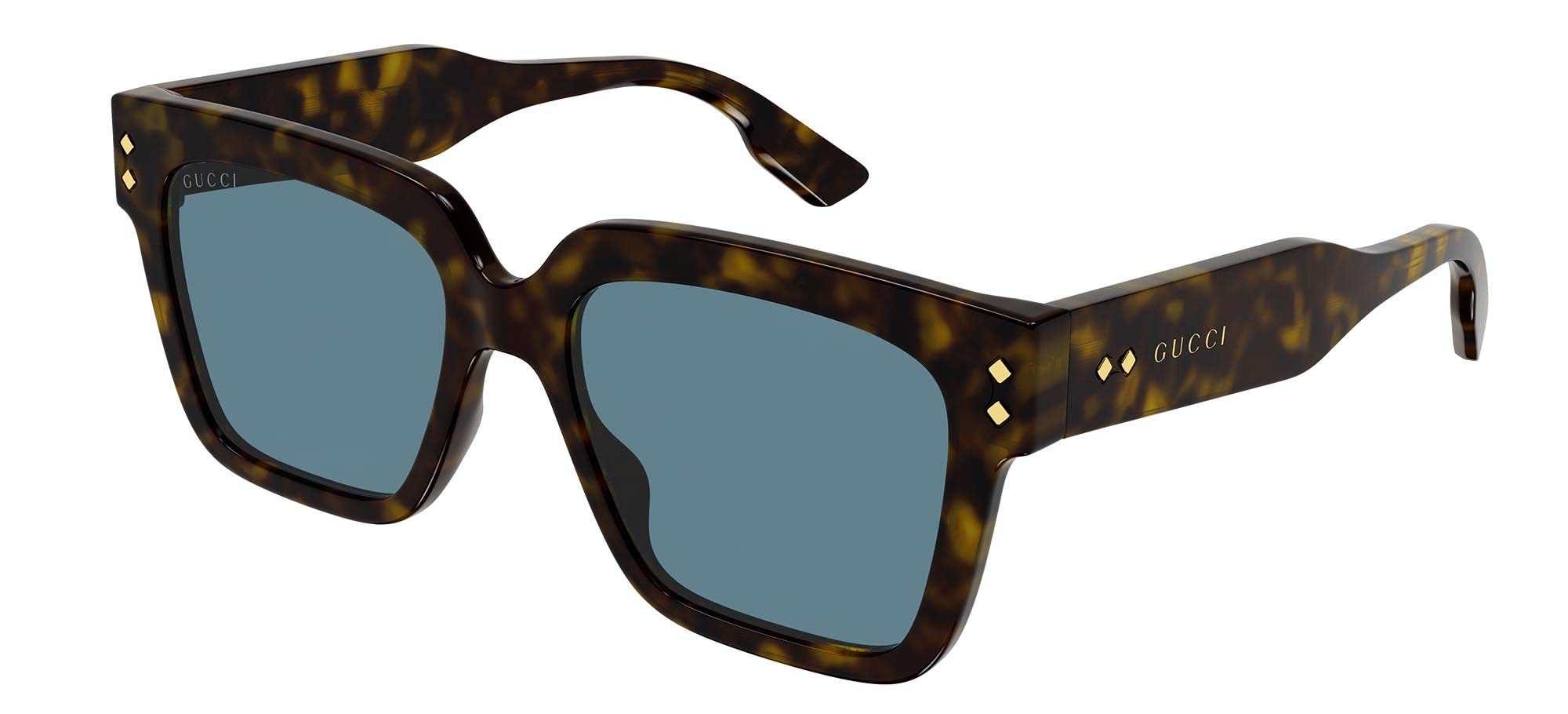 Gucci Men's Havana-Havana-Light Blue Gg1084s Havana/Light Blue 54/18/145 Sunglasses