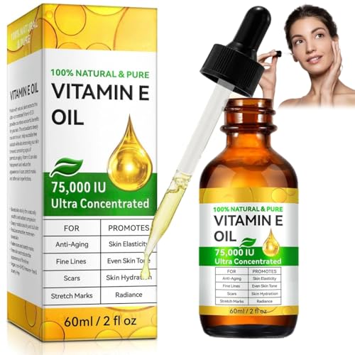 Vitamina E Liquida Pura,Aceite de Vitamina E,Aceite de Vitamina E 75000 UI,Aceite Ogánico de Vitaminas E,Vitaminas e Para La Cara Vitaminass,Aceite Natural para el Cuidado de la Piel