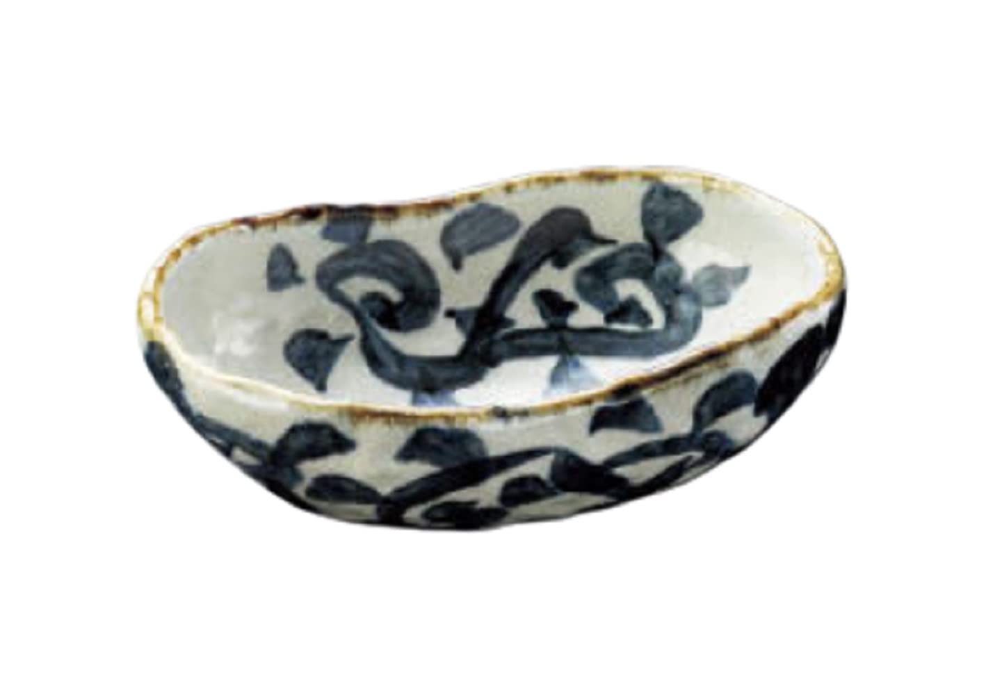 Amazon.co.jp: 山下工芸 刺身皿 新タコ唐草くつ型向付 17.3×11×6cm