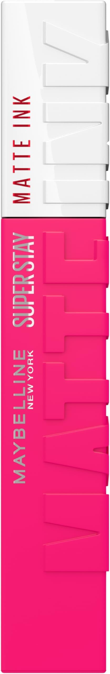 Lipstick, Superstay Velvety Matte Ink Liquid Lipstick, Up to 16H Non Transferable, Vibrant Longlasting Finish, Non Drying, Shade: Romantic, 5ml