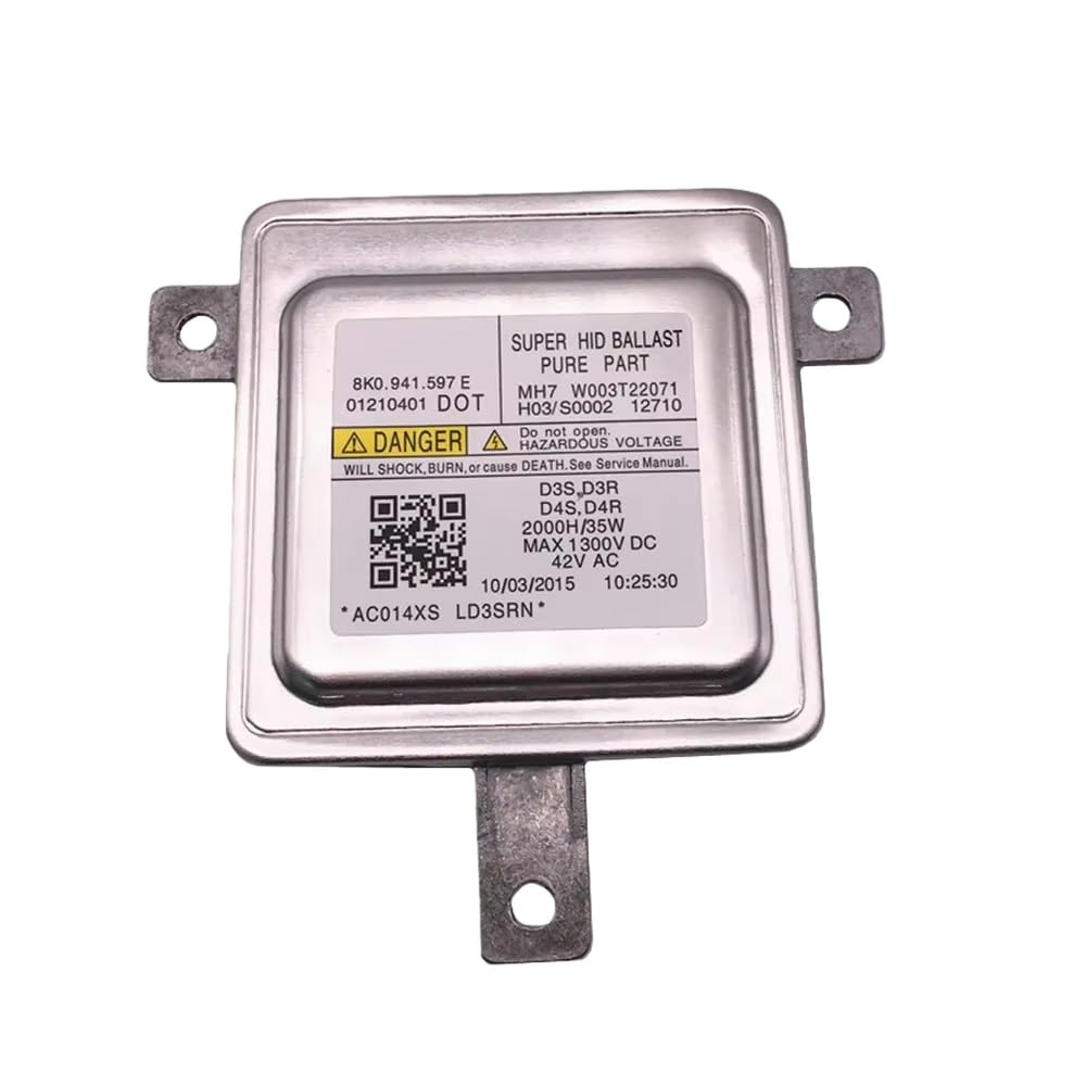 Yunll White Xenon Ballast Car Oem D3s D3r D4s D4r Xenon Ballast 8K0941597e W003t22071 For A1 For A3 For A4 For A5 For A6 For A7 For A8 For Q3 For Seat(White)