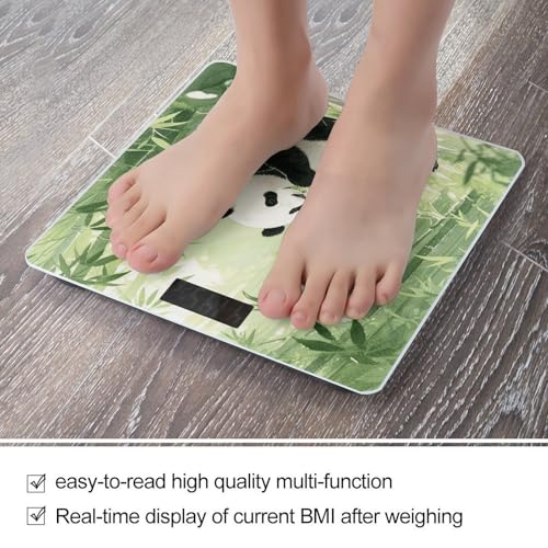 Báscula digital de baño con vidrio templado y pantalla LED miniatura 5