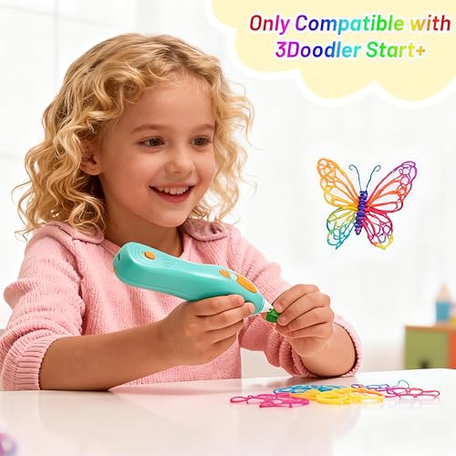 Image of 160Pcs 32 Colors PCL 2.5mm 3D Low Temperature Pen Filament Refill | Compatible with 3Doodler Start+, Low Temperature Filament, 15cm x 10pcs Total 2400cm, Safe & Easy-Use Refill