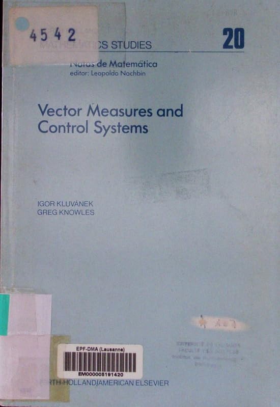 Buy Vector Measures and Control Systems — BookShops.in