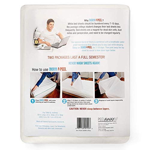 PEELAWAYS Disposable Bed Sheets Twin XL - Image 2