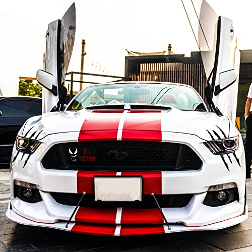 Ouzorp Claw Marks Headlight Decal, Car Sticker-Universal For Most Vehicle (Black) #TOP3