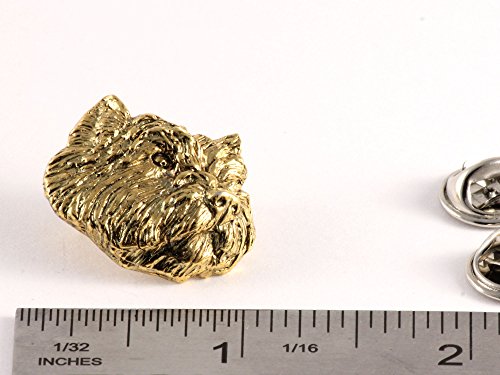 Creative Pewter Designs West Highland White Terrier Pin, Dog, Gold Plated, DG178, 1 Inch, Handmade in The USA, Realistic Westie, Metal, Lapel Pin, Hat Pins, Brooch, Over 90 Dog Breeds Available2
