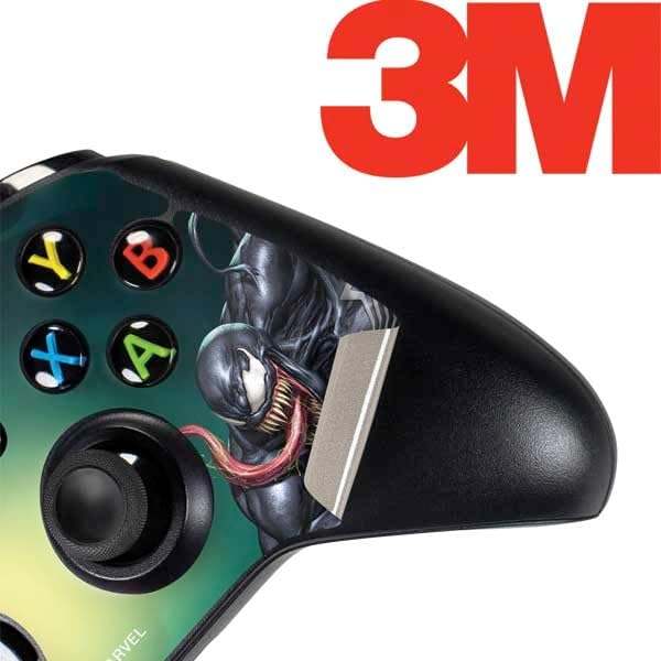 Skinit Decal Gaming Skin Compatible with Xbox One Controller - Officially Licensed Marvel Venom Symbiote Design