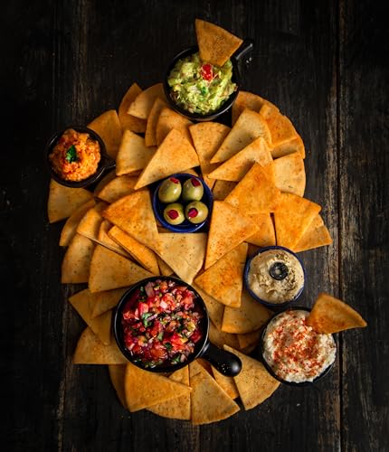 Image of Gourmade Soulful Snacking Pita Chips Snacking Combo, 375g | 2 x Chipotle and 1 x Roasted Garlic (125gms ecah - Pack of 3) | Baked Bar Party Snacks | Dip Starter | Nachos & Tortillas