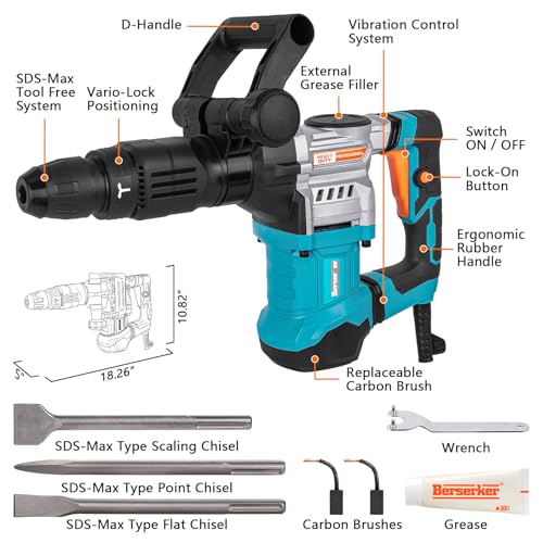 Berserker 1300W 16-Pound Jack Hammer