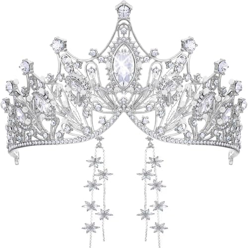 Corona de cristal de tiara para novia con ajuste cómodo para evitar caídas en bailes y bodas