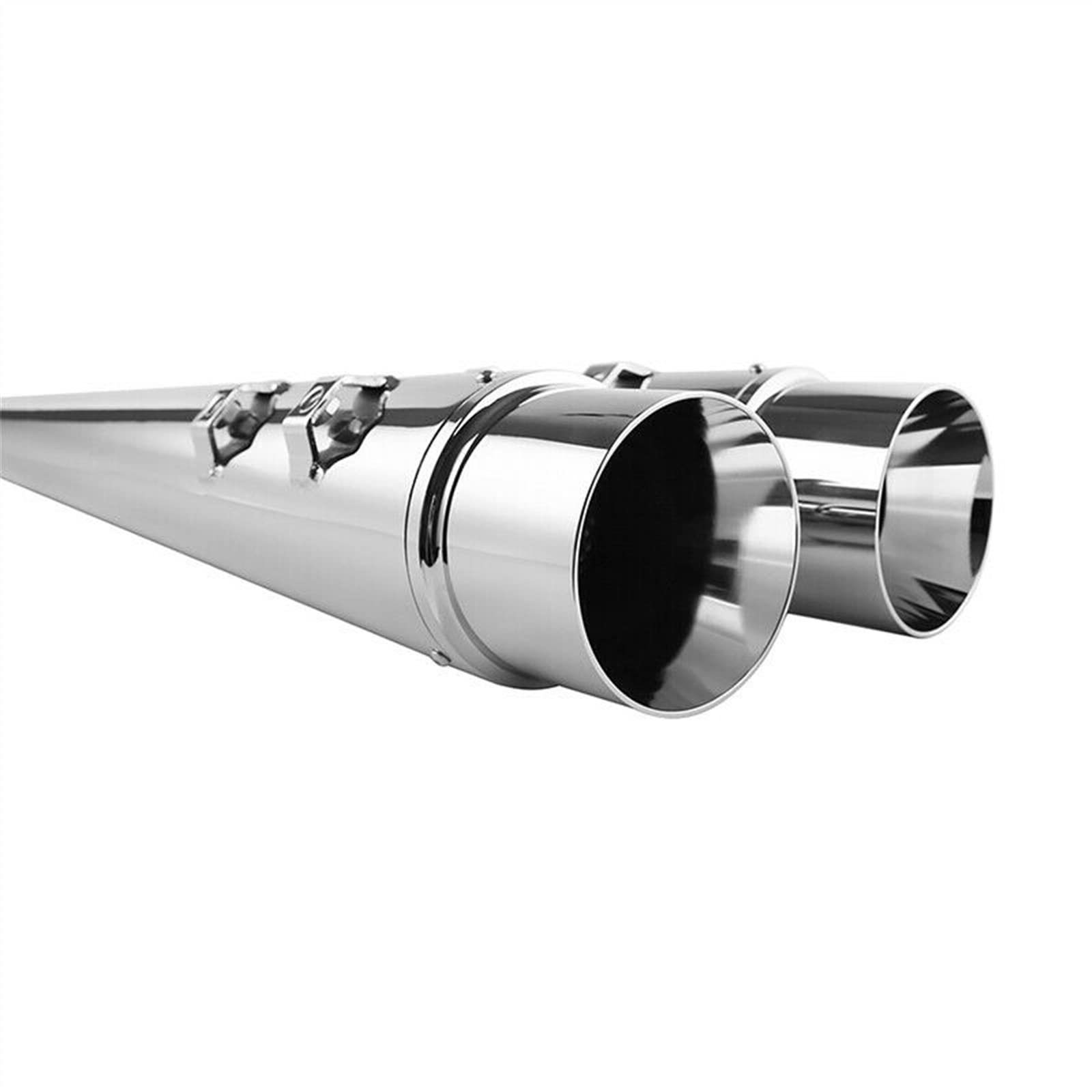 Moto 4 "Megafono Slip-On Silenziatori Di Scarico Per Harley Bagger Touring Electra Glide Road King 1995-2016
