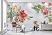 Produktbild Painted Fruits Pastoral Modern Parrot Wallpaper 3D Wandbild Wandbild fototapete 3d effekt tapete tapeten wald vintage wandbild wandbilder kinderzimmer-350cm×256cm