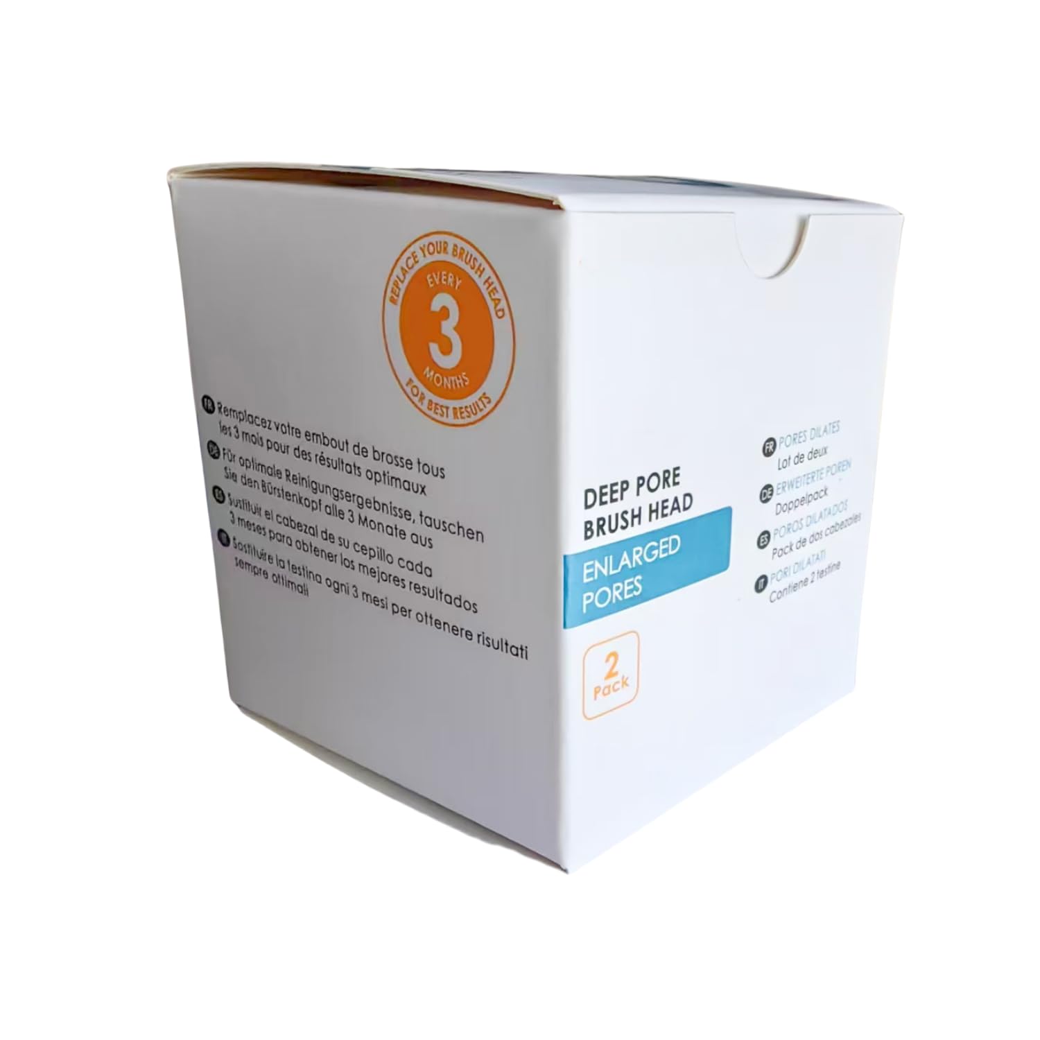 Deep Pore Lot de 2 têtes de brosse de rechange compatibles avec Clarisonic Mia 1, Mia 2, Mia Fit, aria, Pro, Alpha Fit, Smart Profile Uplift