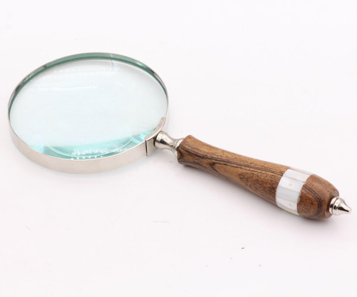 YVCrafts Magnifre Magnifying Glass with Hardwood Storage Case-Executive Gift - Image 4