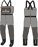 Vista 5 de Vadeador de pecho sin costuras, duradero, impermeable, transpirable, para hombres y mujeres