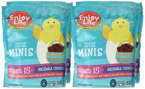 Enjoy Life Ricemilk Crunch Easter Chocolate Candy, Nut Free, Soy Free, Dairy Free Chocolate, 6 Packs #TOP7