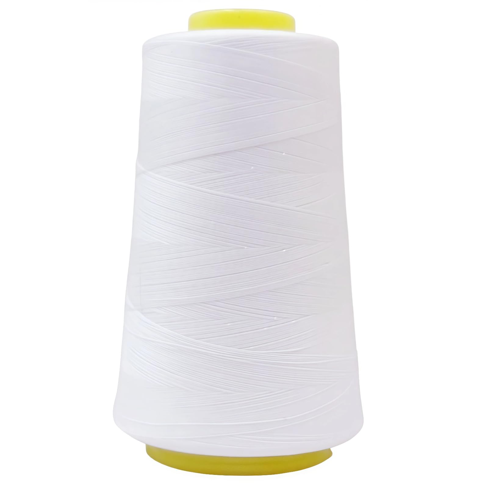 3000Yards Bleached White Sewing Thread,Polyester Thread for Overlocker/All Purpose Sewing Project Polyester Embroidery Threads — image 1