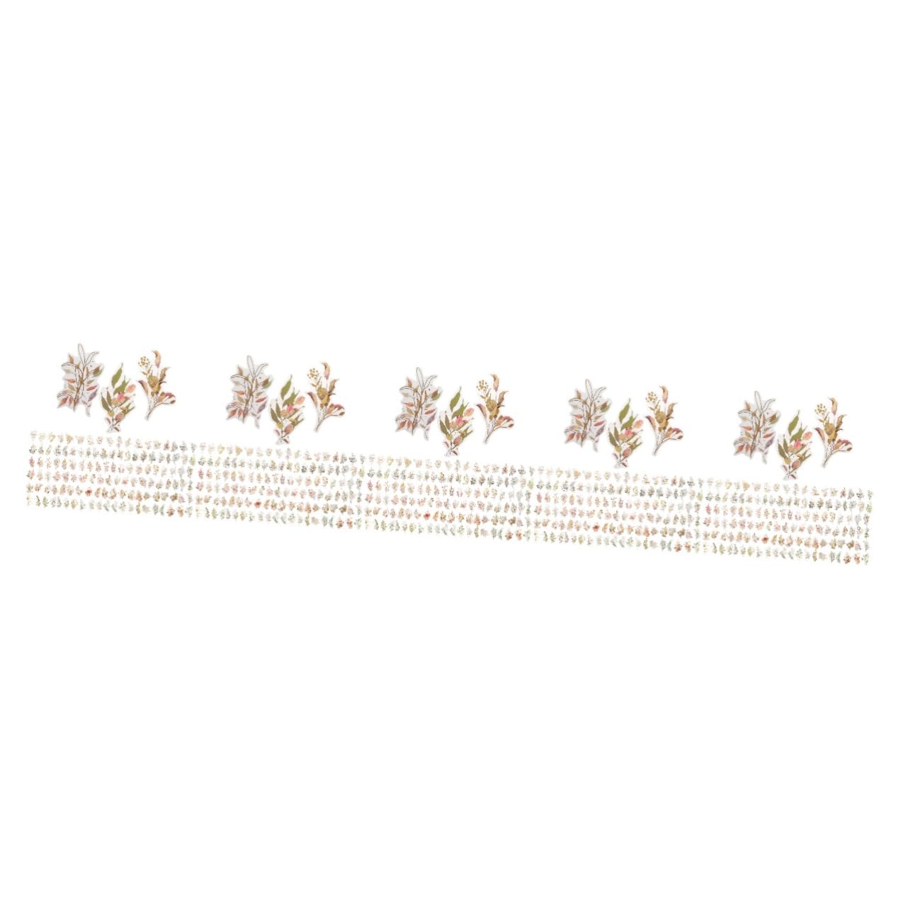 Housoutil 5 Series Pegatinas De Scrapbooking De Flores Y Plantas Holográficas Para Manualidades Y Decoración De Álbumes De Diy Adornos Para Fotos Y Diarios 240 Piezas X 5