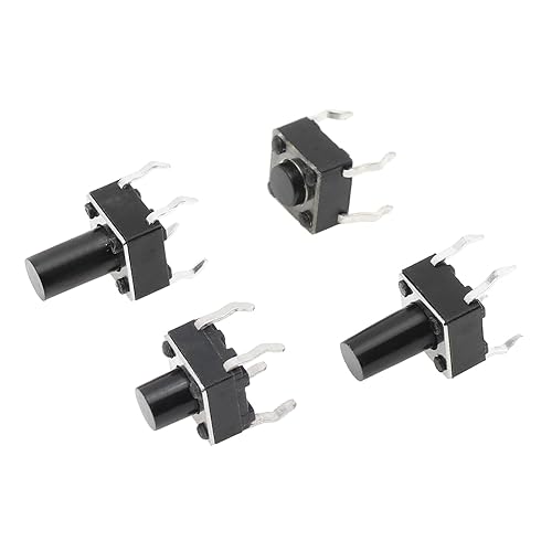 Miniatura 7 de Interruptor táctil de botón pulsador micro momentáneo interruptor 10 valores 0.236x0.236 in 4 pines 180 piezas kit surtido interruptores pulsadores