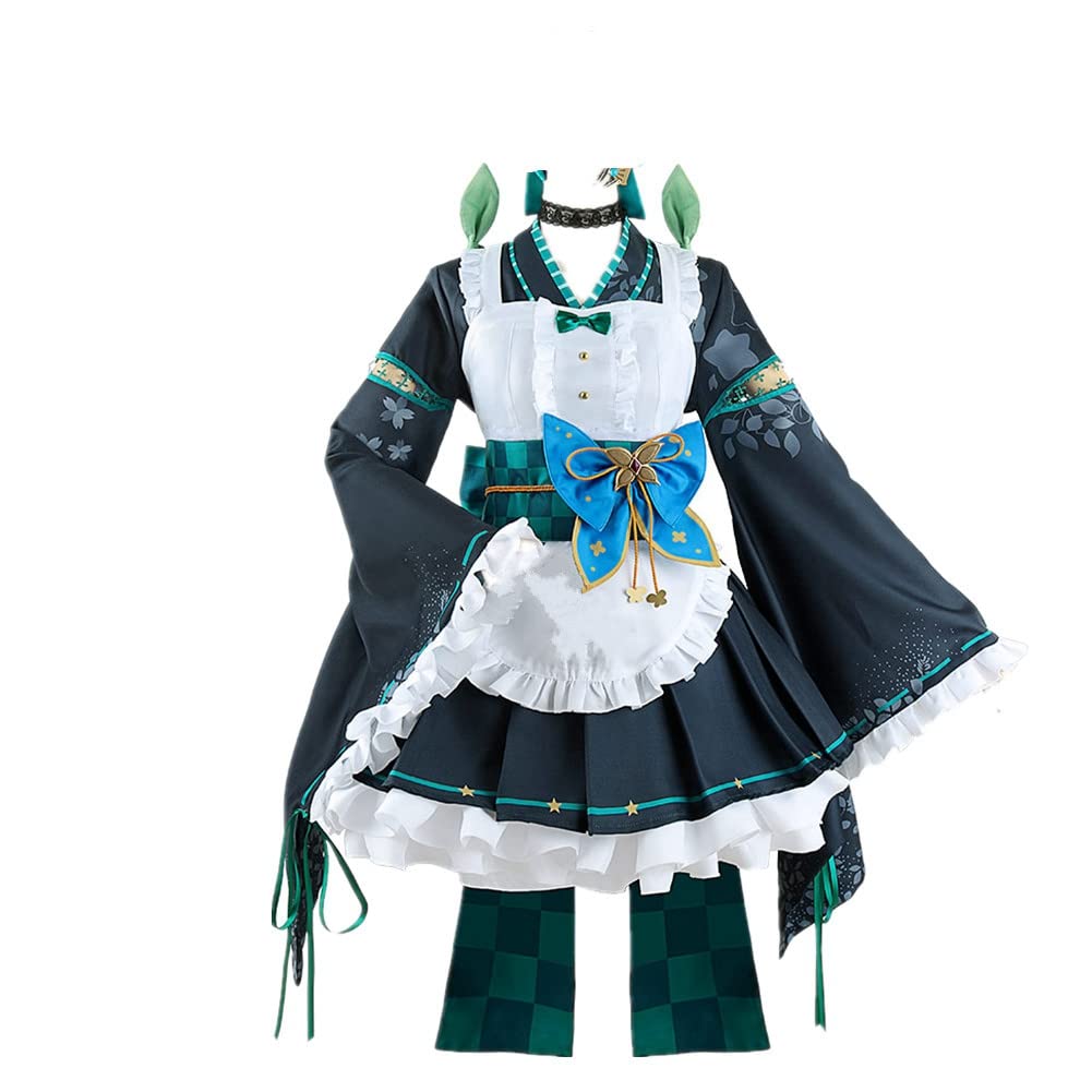 14 Pomu Rainpuff Cosplay Costume lolita Kimono Dress Maid Suit Halloween Party Uniform