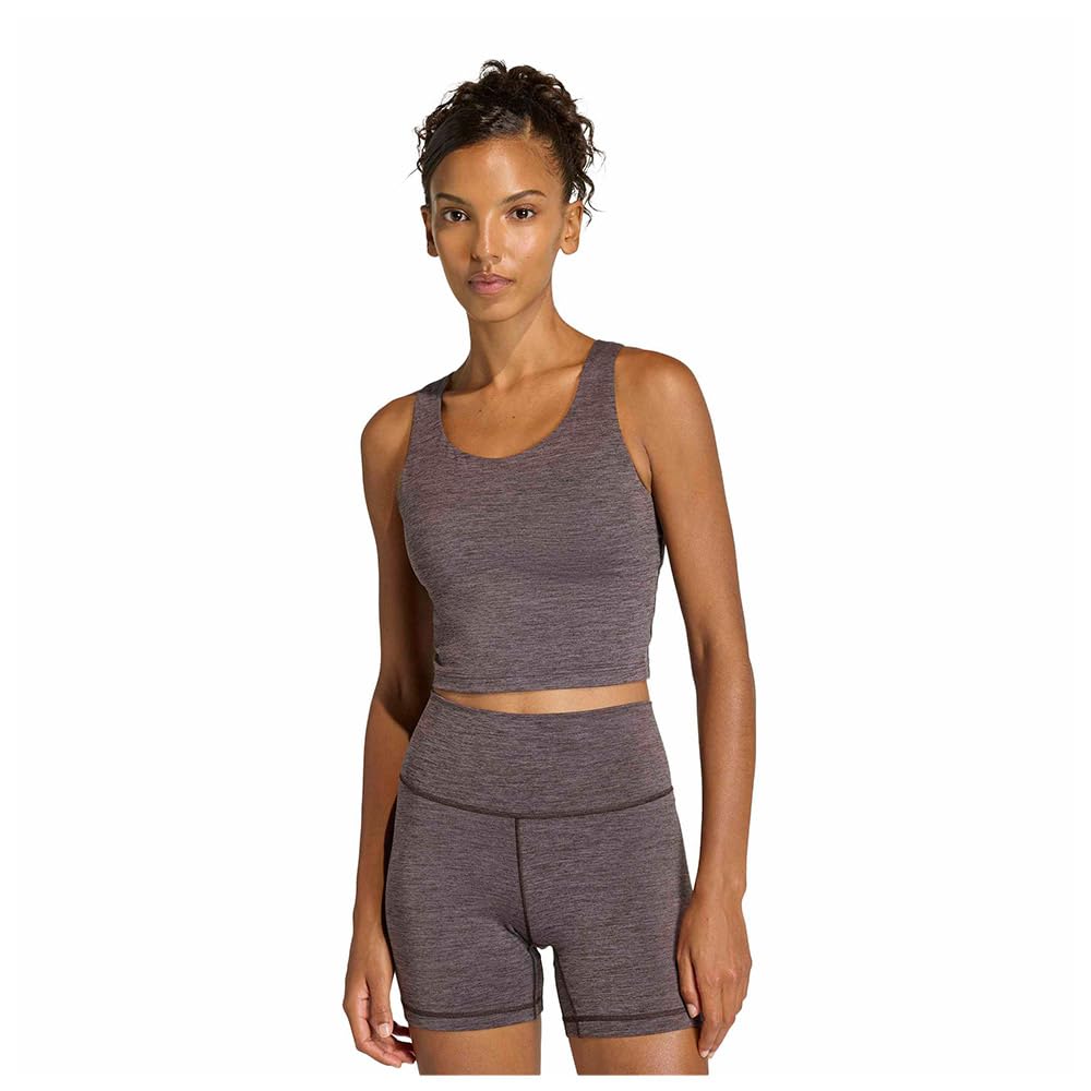 adidas Women's All Me Medium Support Tank Bra, Aurora Coffee Mel., L
