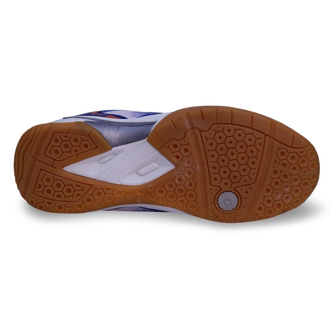 FEROC XEGA Badminton Shoes for Men Boys Unisex Kids (Blue, 4) 4
