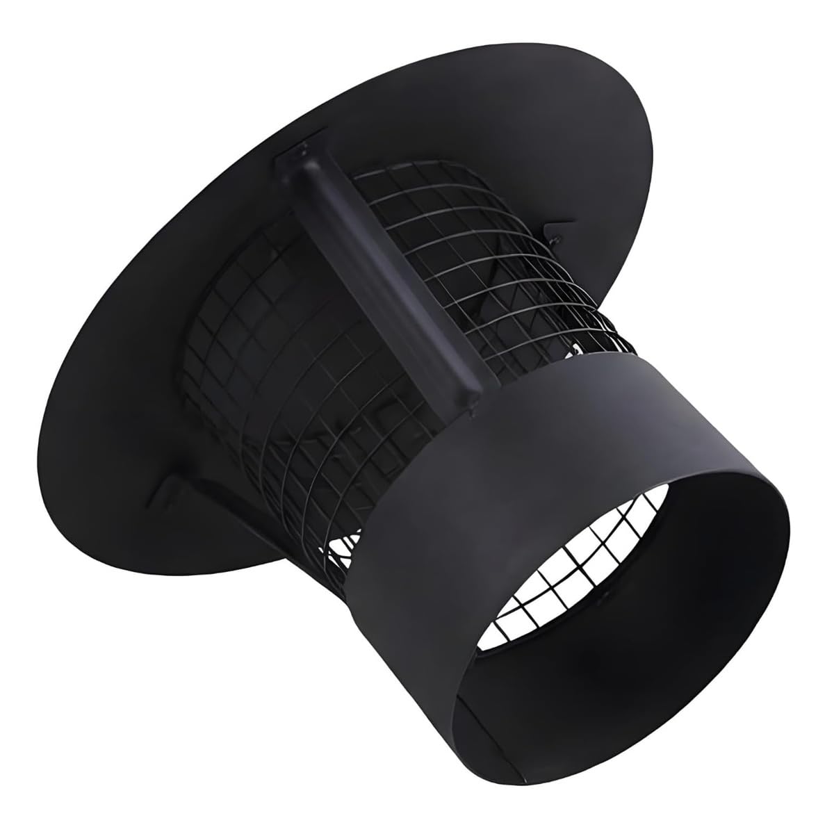 Sombrerete de chimenea de acero inoxidable con tapa de lluvia redonda para tejado