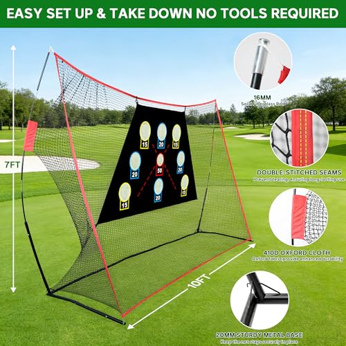 Sufdari 10x7FT Golf Practice Net
